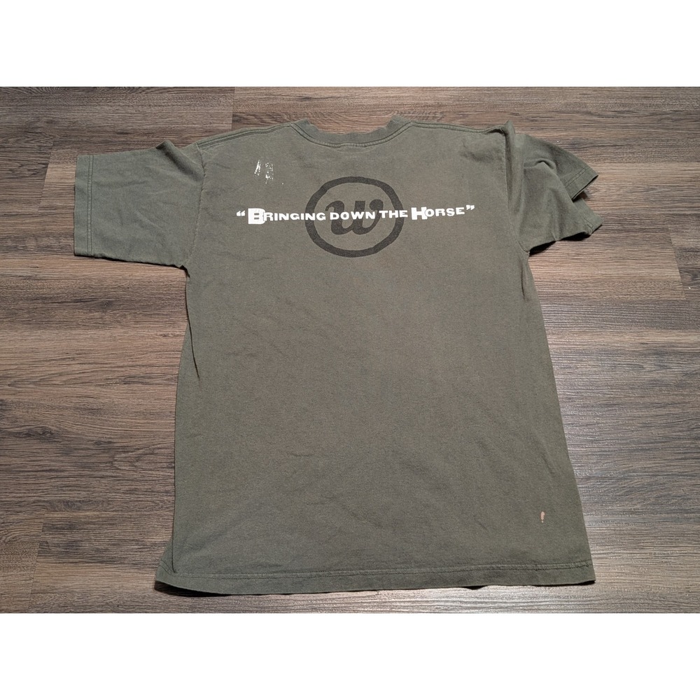 Vintage 90s The Wallflowers Bringing Down the Horse Band T-Shirt AAA Large Olive - Picture 5 of 5